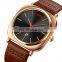 Genuine leather quartz watch top quality fashion brand Skmei 9266 wholesale 3Bar waterproof square dial men wristwatch