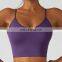 Ladies sports bra fitness workout running women custom logo gym top classic plus size solid sports bra for women
