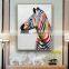 beautiful colourful zebra for wall art decoration picture canvas oil painting