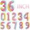 Foil Globus Large Number Balloon 0123456789 De Numeros Helium Balloons for Birthday Party Supplies Decorations
