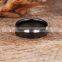 High quality tungsten metal jewelry plain black ring wholesale