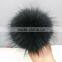 RFB003 Fashion raccoon fur balls New style winter animal fur pompoms for hat and shoes