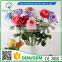 2016 Wholesale Multicolor Latex PU Artificial Flowers Diamond Rose Real Touch Bouquet Wedding Bridal Decor Display Flower