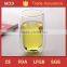 Water drop shaped insulated double-layer glass cup