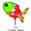 2016 Lovely cup stick fish shaped foil balloon animal helium balloon for party decoration