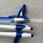 new designed twist 3 color stylus pen, Twist tricolor pen with touch screen tip