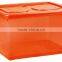 45/90 liter bright clear color box with solid color lid not fabric