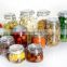 Airtight clear tea honey coffee fruit glass storage jar with tap for kitchen