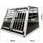 Large aluminium two doors pet dog cage