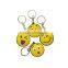 factory wholesale emoji face shape rubber creative gifts PVC souvenir custom keychain