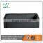 Latest modern 1+2+3 office sofa with stainless steel base and wood frame in black color GAS725