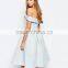 OEM Manufacture Offer Shoulder Woman Dress With Multi Ruffle