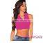2016 Rosy Mock Neck Sleeveless crop top indian hot sex photos