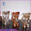 wholesale decoration electroplate colored candle jars glass