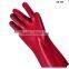 Red PVC Coated Work Gloves Chemical Resistant Safety PVC Gloves