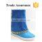 Half PU half suede chains women short boots