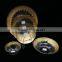 Wholesale clear glass charger plate with gold / silver / rose gold foil edge for wedding , cheap price