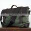 Vintage canvas leather messenger bag for mens
