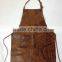 high quality and vintage cattlehide leather apron, waxed canvas and cattlehide leather apron manufacture