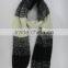 STOCK ITEM fashion stock knitted acrylic scarf black and white scarves