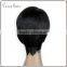 three tones fashional short human hair wig british hair wigs for yong women