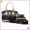 New style fashion brown shoulder bag korean 3 pcs set handbags