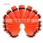 2 Pieces Orange Acrylic Ear Plug Taper Gauge Kit Taper Stretching Expanders Kit AM0259                        
                                                Quality Choice