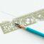 factory personalized special design metal bookmarks with ruler function