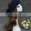 Women hot sale Fashion Knit Headband With Real Raccoon Fur Pompom