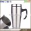 Custom starbucks thermos coffee mug with handle
