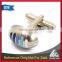 Custom wholesale full 3d oval shape cufflink