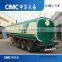 cimc leak proof structure 2 man holes steel shell 3 axle petroleum tank trailer