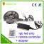 12v led strips ip65 waterproof smd 3528 5050 flexible led strips ce rohs 5m rgb 5050 led strip set with remote controller