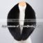 Fashion Black Color Fox Fur Collar of Shawl for Down Jacket