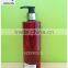 Personal care use screen printing cylinderical and transparent PET plastic bottle with silver cap lotion pump
