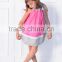 Girls Color Linen Dress Children