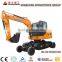 agriculture project 4wd 8ton wheel crawler excavator excavator bucket