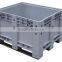 Plastic solid pallet box, heavy duty plastic pallet container