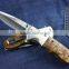 OEM Promotional stainless steel folding Pocket knife With Wooden Handle