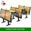 Lecture hall cheap school desk and chair institutional furniture