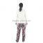 Kevince flannel pyjamas set hedgehog emb knitting woman MOQ 1000set OEM factory directly