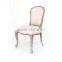 Colorful leather dining room chair french style armchair wood chair