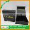 jewelery black dyed paper boxes customized earring pendant velvet inlay boxes