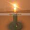 wooden long candlestick of dinner