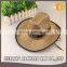 European Style Promotional Fancy Mexican Wide Brim Hat Cheap Fashion Straw Cowboy Hats