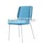 colorful fabric with powder coated legs dining chair, new design dining chair DC9001