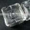 24mm transparent square shape glass dome cabochon with 3mm hole bottle DIY jewelry supplies 3070067