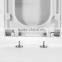 Duroplast square white easy release soft close toilet seat, high quality raised toilet seat