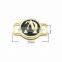 Gold Jewelry Tag Metal Charm For Shoe Lace