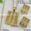 Hot Stainless Steel Jewelry Wholesale 18k Gold Plated Jewelry Set